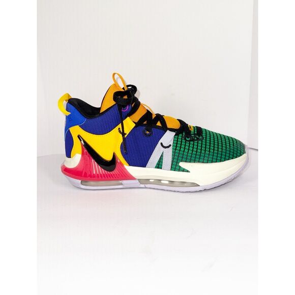 Nike LeBron Witness 7 Basketball Shoes Multicolor 5 Youth Big Kids Boys Unisex - Picture 10 of 15
